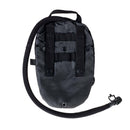 Black A.Blochl hydration pack pouch with MOLLE system and 1.5-liter capacity water bladder for trekking and outdoor use