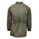 Original Italian Military air forces rain jacket hooded lined olive raincoat NEW