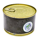 400g canned emergency ration Chicken Curry with rice MRE by MFH, providing 124 kcal per 100g serving, made in Germany.