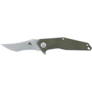 Fox Knives Fox Knives KRAVI SHAI Pocket Knife 440C Stone Washed G10 Green 2.76 - GoMilitar