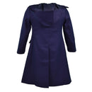Genuine French Military Coat Army Trench coat dark Blue women's jacket NEW - GoMilitar