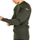 Genuine German army pullover Commando Jumper Green Olive sweater Wool NEW - GoMilitar
