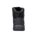 Rear view of black Magnum HI-TEC Ultima 6.0 waterproof insulated hiking boot with padded collar and durable sole