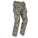 Mil-Tec U.S. Army-style digital woodland camo pants with durable ripstop fabric and multiple cargo pockets for outdoor use.