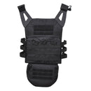 Black MIL-TEC GEN II military tactical plate carrier vest with modular MOLLE webbing and adjustable straps for secure fit