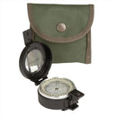 MIL-TEC Metal Lensatic Compass Aluminium Casing Shiny Face Navigation Black