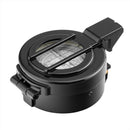 MIL-TEC Metal Lensatic Compass Aluminium Casing Shiny Face Navigation Black