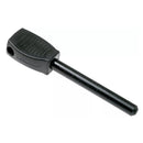 MORAKNIV lightweight steel fire starter in black with textured handle for easy grip, ideal for camping and outdoor use.