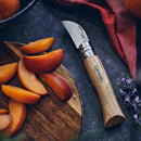 Opinel Navaja de Bolsillo N°07 Castaño Ajo Hoja 12C27 Mango Nogal