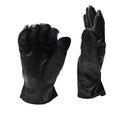 Pair of black Belgian army tactical leather gloves, designed for military formal uniforms and ceremonial use.
