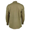 Original Bulgarian army olive khaki shirt jacket combat military long sleeve - GoMilitar