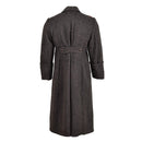 Lana militare bulgaro originale superando lungo cappotto invernale grigio formale