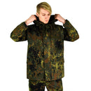 Original German army field Jacket GoreTex Flecktarn waterproof rain parka NEW - GoMilitar