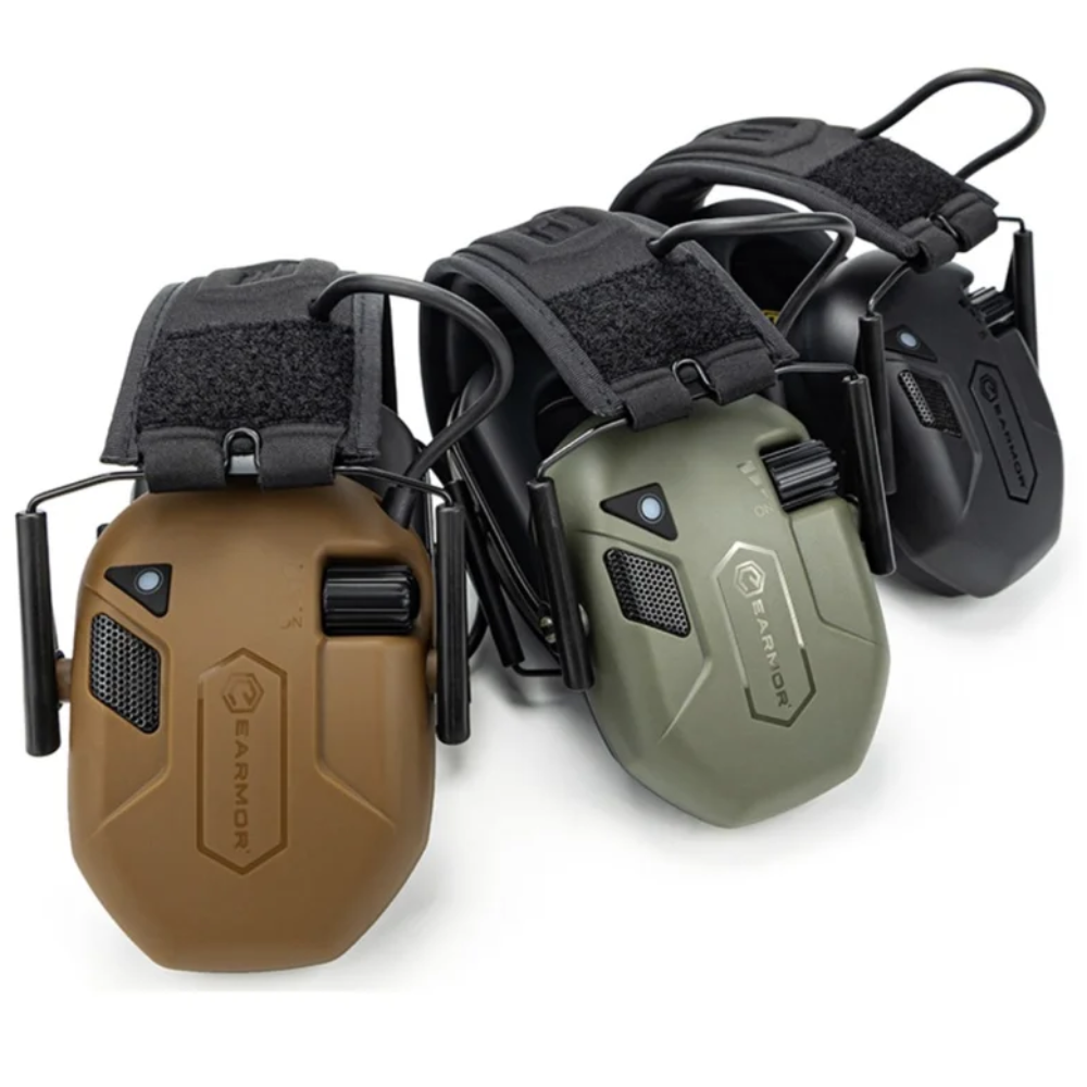 EARMOR M300T Protection Auditive Électronique Bluetooth 22dB NRR Coyote Marron