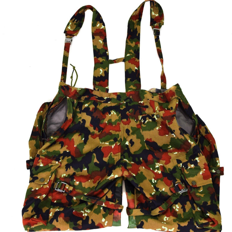 Cantaloni di campo dell'esercito svizzero autentici M70 Svizzera Combat Camo Sniper Pants NUOVO