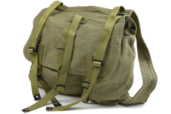 Sac à pain authentique de l'armée roumaine, surplus militaire, sac à dos en toile olive, OD NEUF