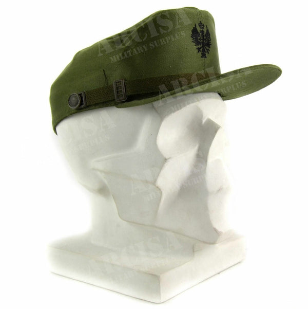 Casquette militaire espagnole originale à visière de l'armée de l'air, chapeau à visière bleu marine, vert olive