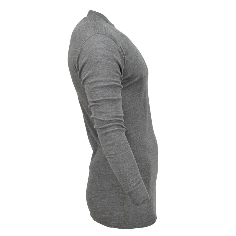 Echtes belgisches Militär-Unterhemd, thermograues Jersey-Shirt, flammhemmend, NEU