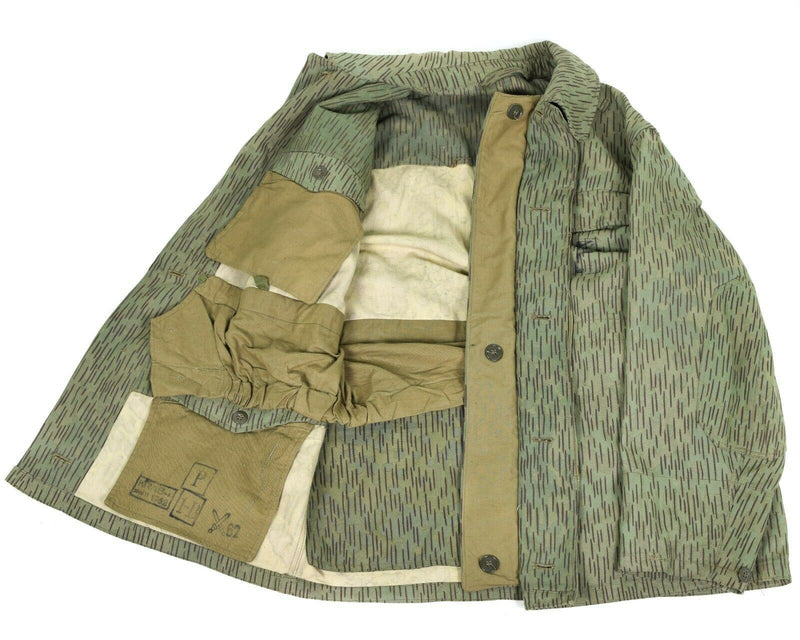 Combattimento militare dell'esercito ceco originale M60 giacca da campo parka pioggia goccia camuffamento