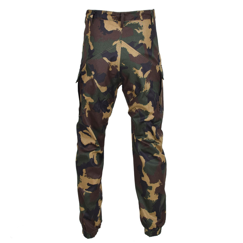 Genuine Hungarian Military field troops pants M1990 woodland camo reinforced NEW