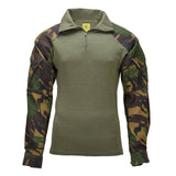 Camisa de combate militar holandesa original con cremallera de un cuarto en la parte superior del campo Camuflaje DPM
