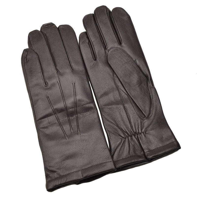 Original Ceca Ceca inverno caldo Caldo cuoio cuoio marrone guanti casual vestito nuovo nuovo