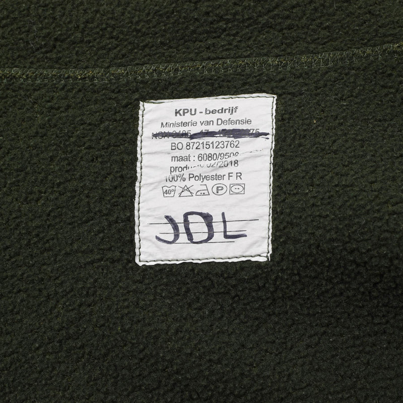 Original Dutch Military fleece jacket warm soft thermal cold weather sportswear
