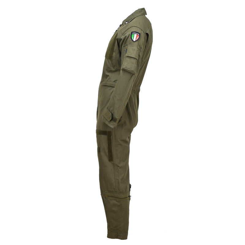 Genuine Italian army coverall flight suit military olive jumpsuit aramid