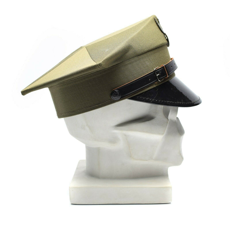 Genuine Polish military visor hat Poland army officer peaked cap Olive NEW