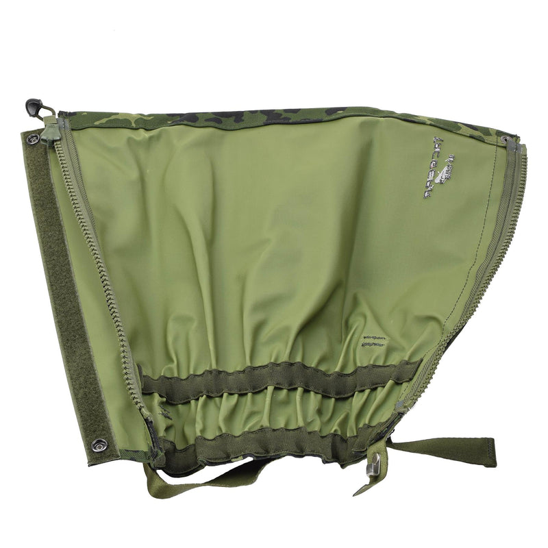 Tacgear Gaiters de pierna de la pierna Danés M84 Patrón de camuflaje ganchos de metal impermeable NUEVO