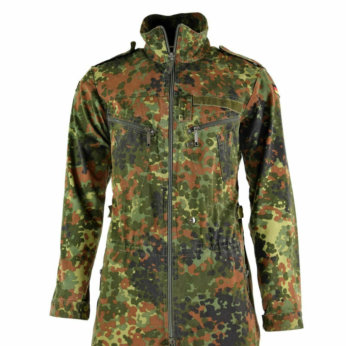 Ejército alemán original Flecktarn Camo Traje general Combate Combate Boiler Supsuit