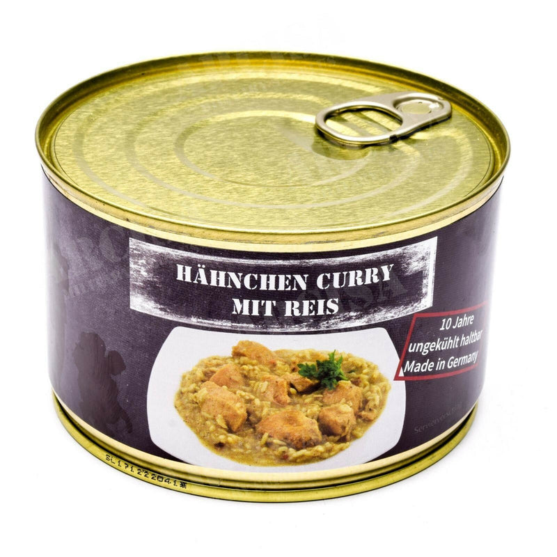 El ejército de raciones de emergencia de supervivencia de la supervivencia de pollo enlatado con arroz 400g lata