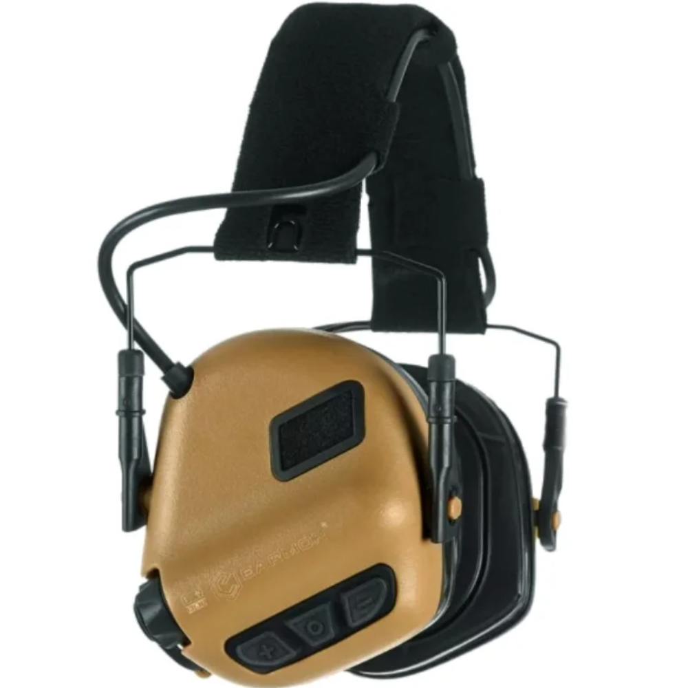 EARMOR M31 Plus Orejeras Electrónicas de Protección Auditiva Táctica Coyote Marrón