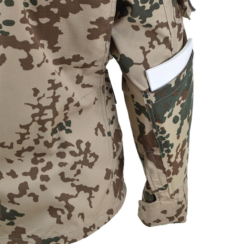 Tacgear Brand Military Style Commando Field Jacket Desert Flecktarn Camufas de camuflaje