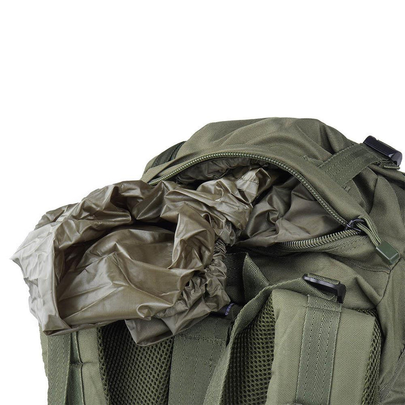 MIL-TEC COMMANDO hiking backpack 55 liters waterproof cover green large daypack