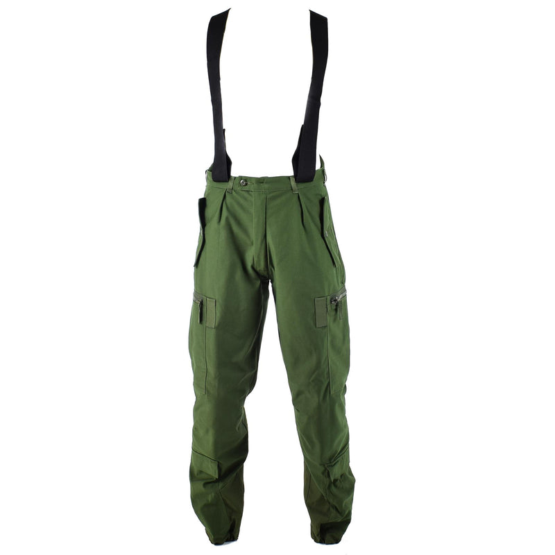 Genuine Swedish thermal tanker pants m90 Olive BDU trousers w braces overall NEW