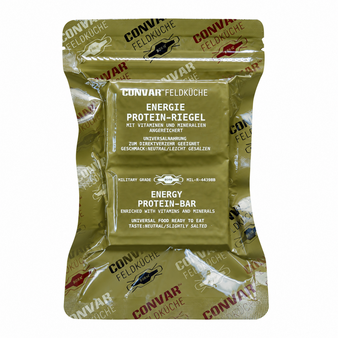 CONVAR Feldküche Energy Protein Bar Grado militar Vida útil de 10 años 120 g