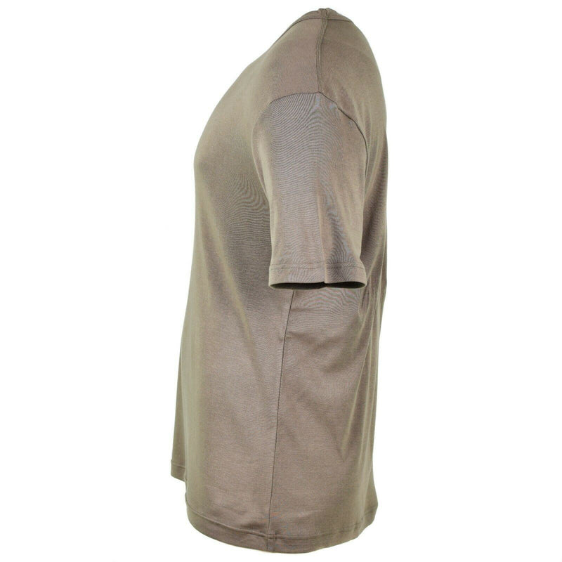 Camiseta genuina del ejército austriaco camisa de algodón gris de mangas cortas NUEVO NUEVO
