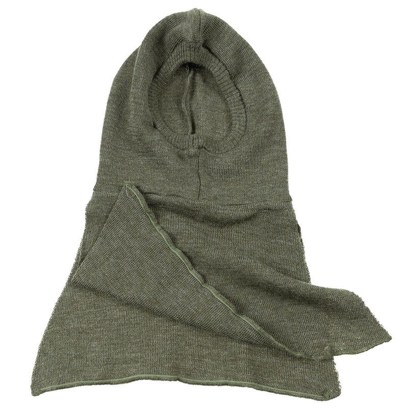 Original Bélgica Militar Militar cálida Oliva Balaclava Costar Cibra de lana Ciba nueva