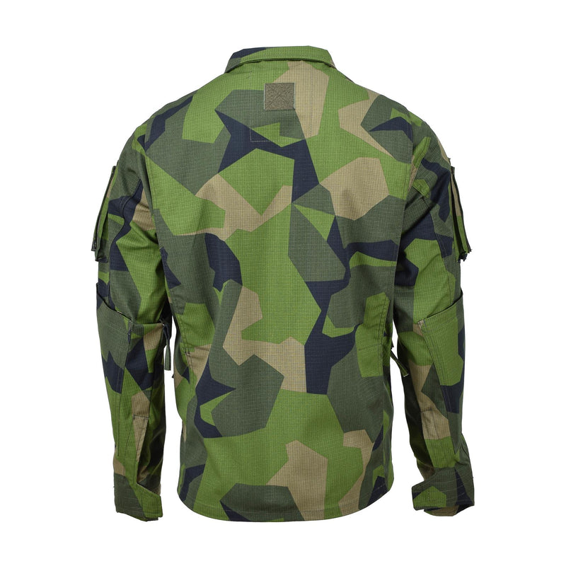 TACGEAR Brand Swedish Military style commando field jacket splinter camo shirts