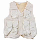Gilet tattico militare turco originale multi-tasca da campo bianco