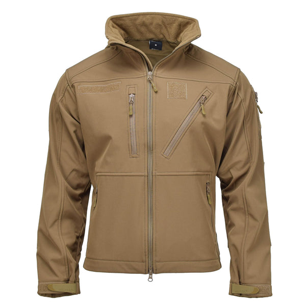 Veste de randonnée à capuche style militaire MIL-TEC SCU14 Dark Coyote