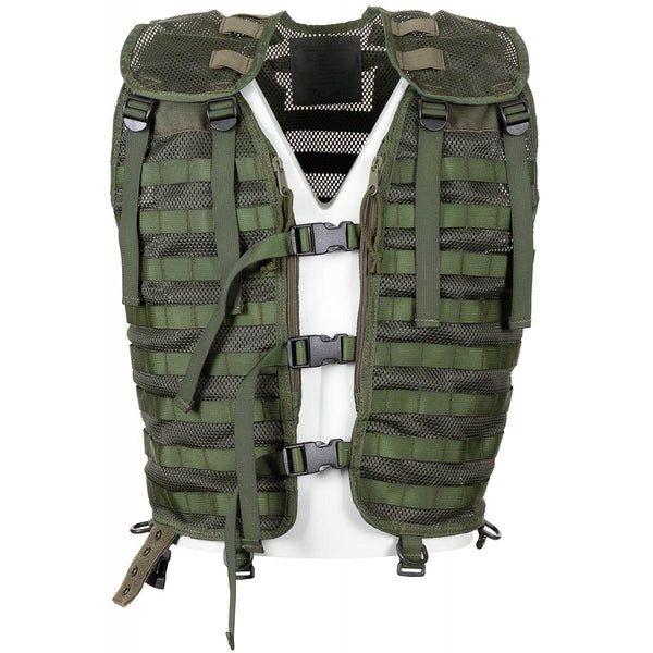 Gilet militaire néerlandais d'origine uniquement équipement de combat tactique vert système molle