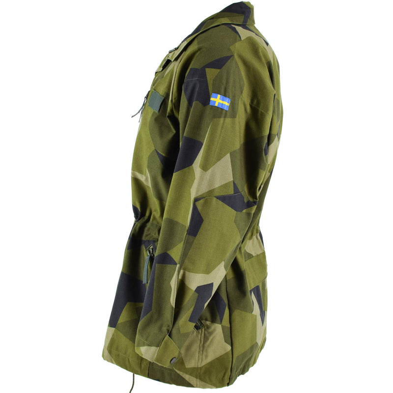 Original Swedish army heavy M90 jacket splinter camo military field troops NEW