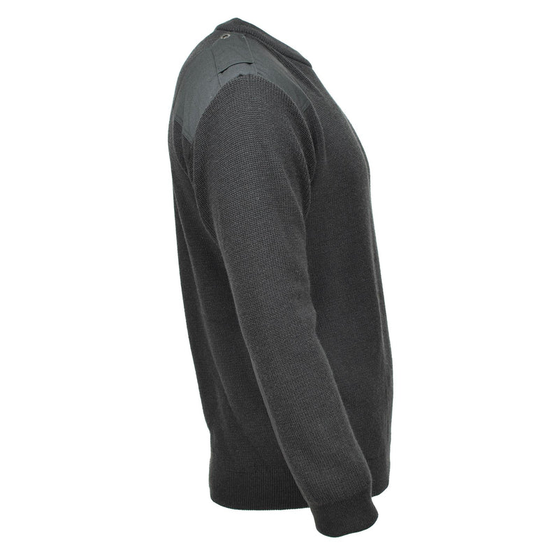 Original Belgian Military sweater wool dark green warm breathable pullover NEW