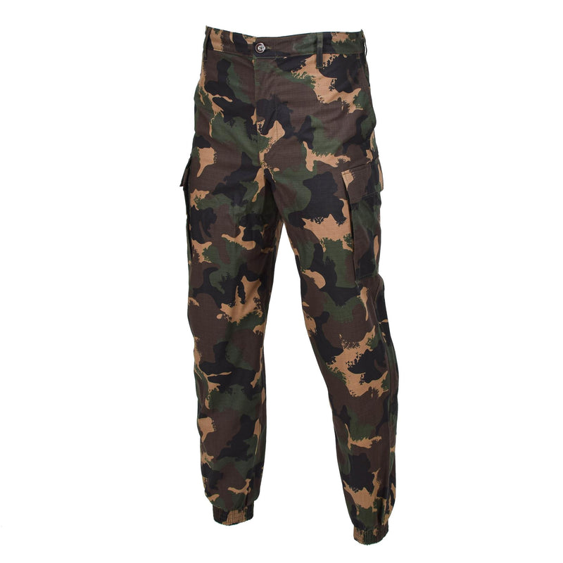 Originele Hongaarse militaire zomerveldbroek M1990 Woodland Camo Ripstop Nieuw