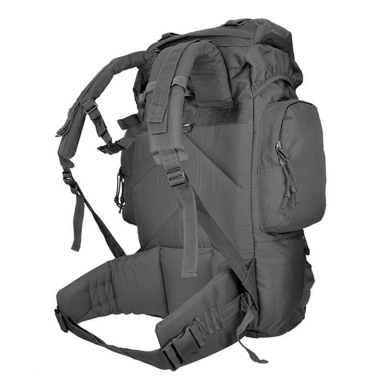 MIL-TEC COMMANDO Rucksack robuster 55L wasserdichte Hülle Trekkingrucksack schwarz