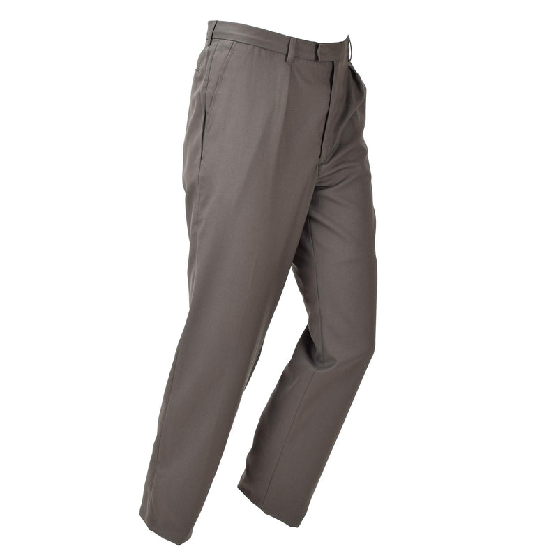 Pantalones de vestir militar francés originales pantalones de ejército casual marrón formal nuevos