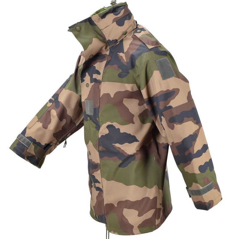 Giacca impermeabile militare francese originale trilaminata cappotto da pioggia di campo CCE NUOVO