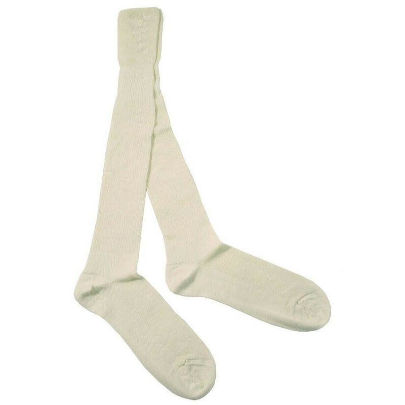 British Army White Stocking Socks Long Men's Wool / Nylon Military Surplus New